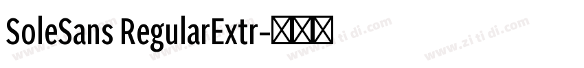 SoleSans RegularExtr字体转换